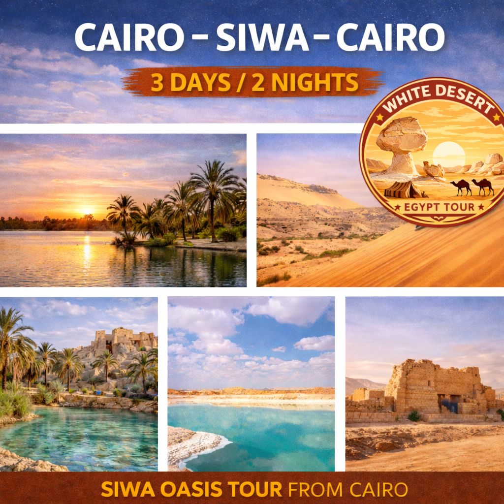 3 Days Siwa Oasis Tour from Cairo – Great Sand Sea Safari & Oasis Experience