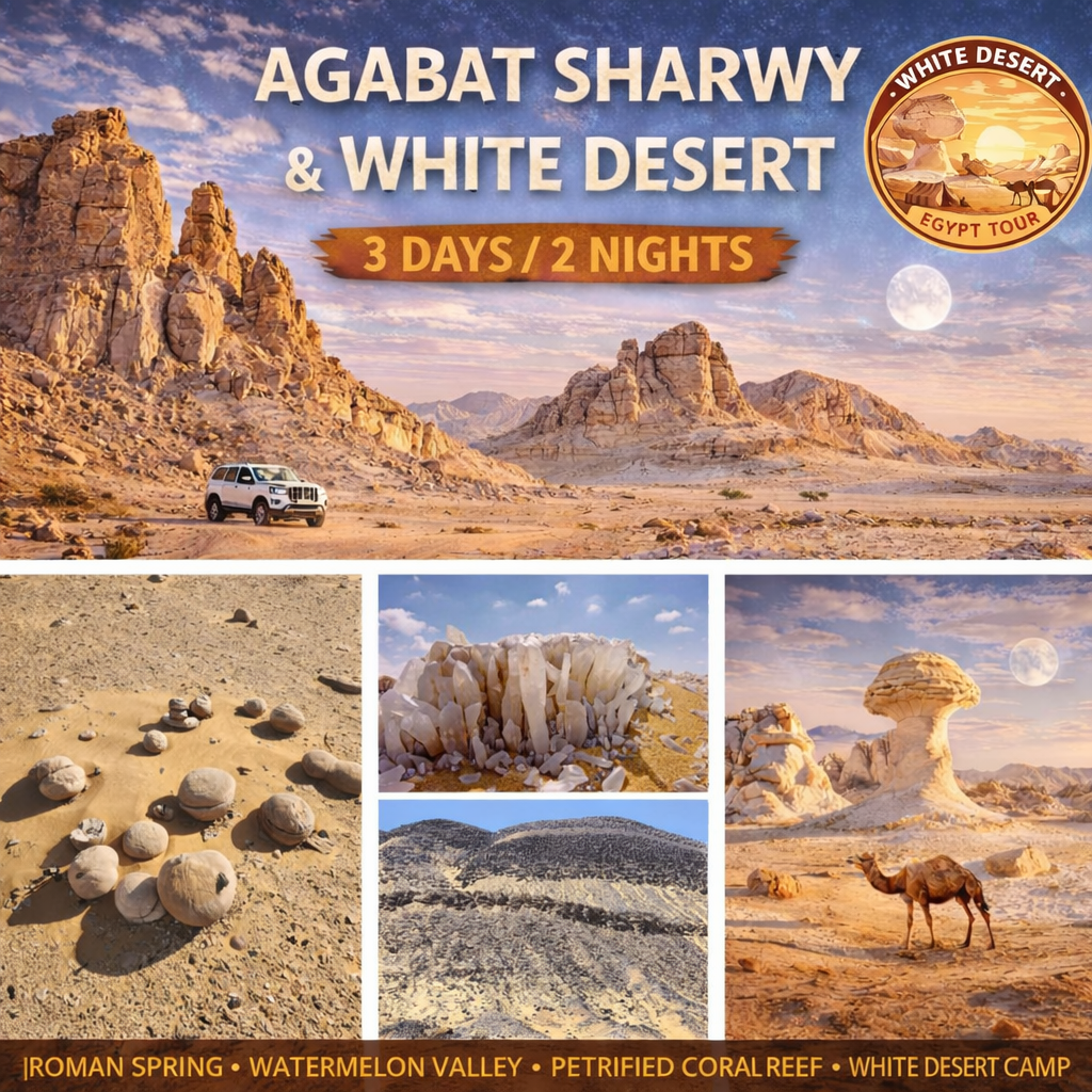 3 Days White Desert Safari from Cairo – Desert Camping & Adventure