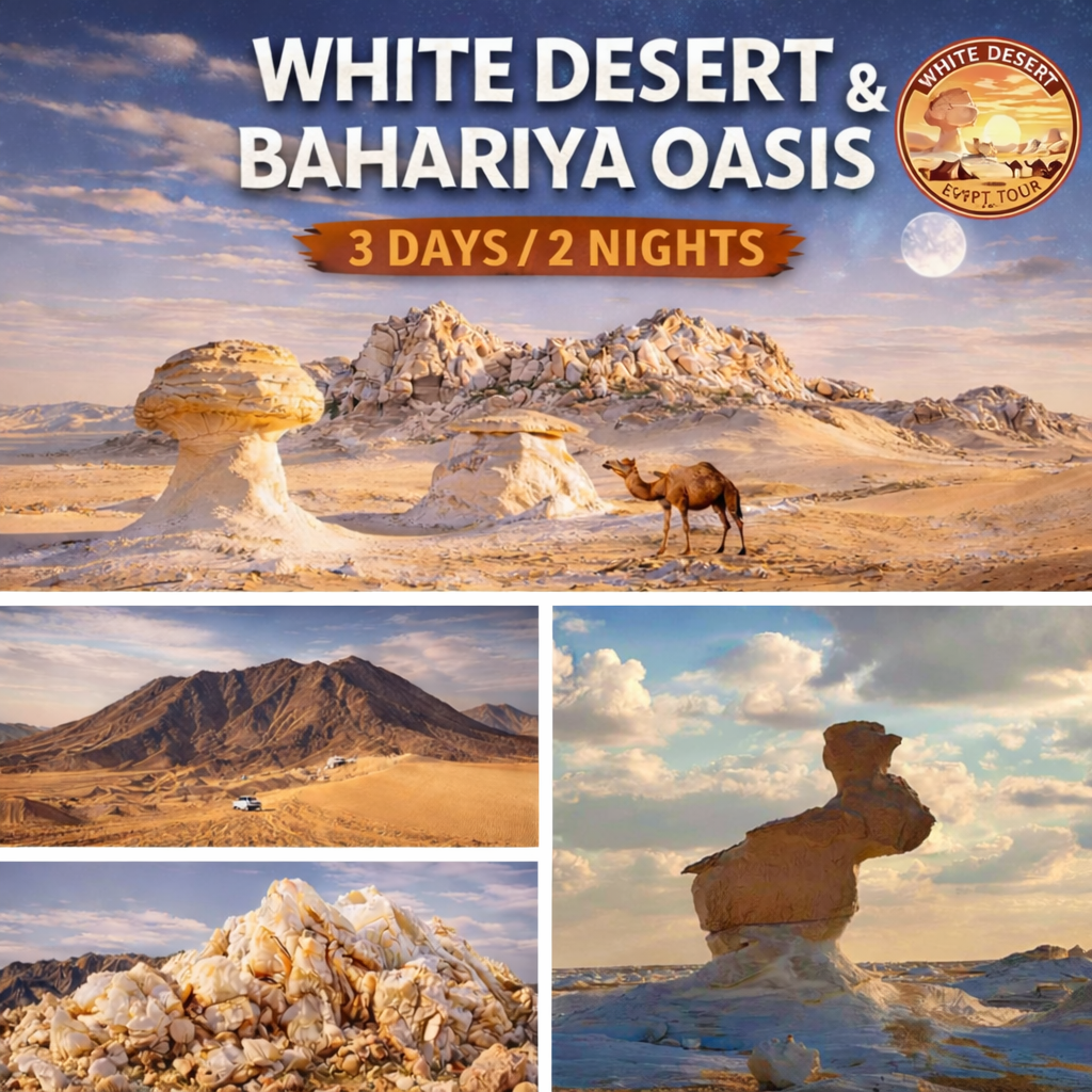 3 Days White Desert Tour from Cairo – Bahariya Oasis & Desert Safari