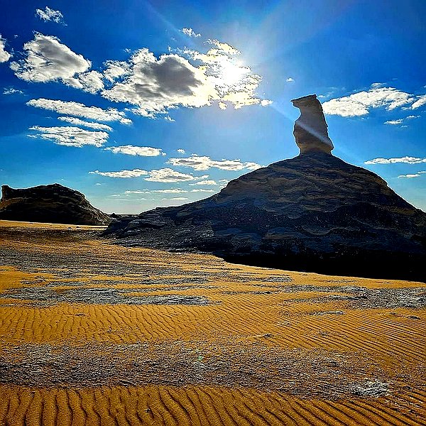 White Desert Egypt Map